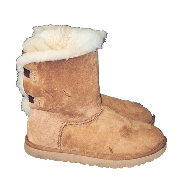 Ugg Bailey Bow Tall Chestnut Boots Size 10 - Picture 4 of 9